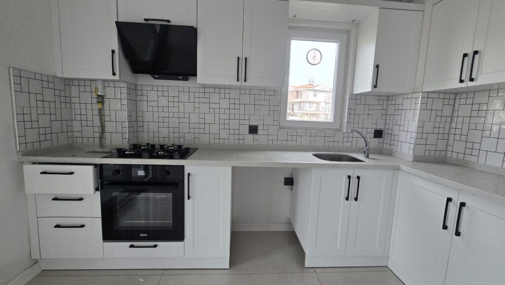Gömeç satılık daire kombisi takılı  mutfak 5